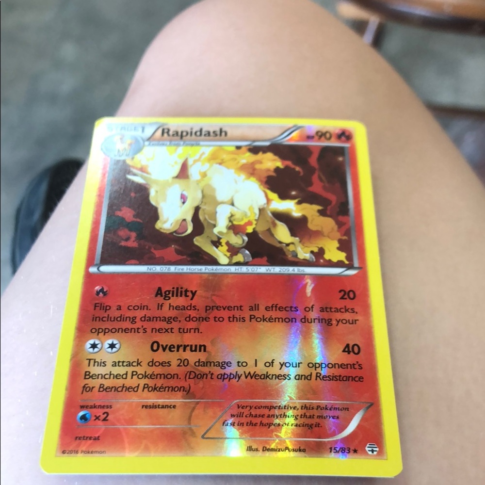 Pokemon Charmeleon Trading Card Red and Yellow